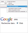 Barre d'outils SMS